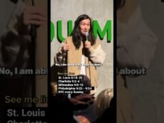 #lesbian comedian accidentally roasts #deaf person #gay #lgbt #pride #comedy #jokes #standup